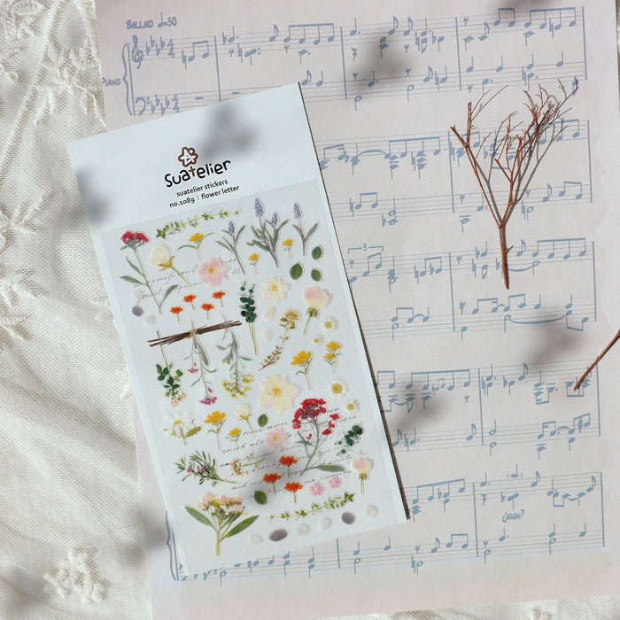 Daily Deco Stickers - Flower Letter