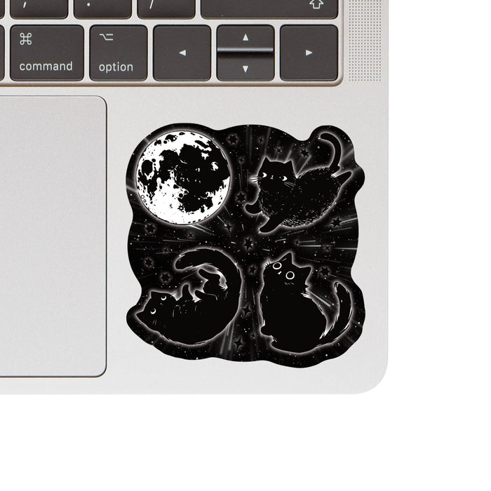 Cosmic Moon Cat Vinyl Sticker