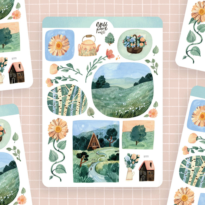 Sticker Sheet — Summer Meadow
