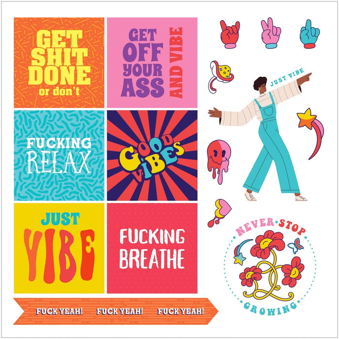 Inner F*cking Peace Sticker Book - Over 750 Stickers!
