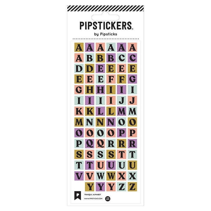 Tranquil Alphabet Stickers
