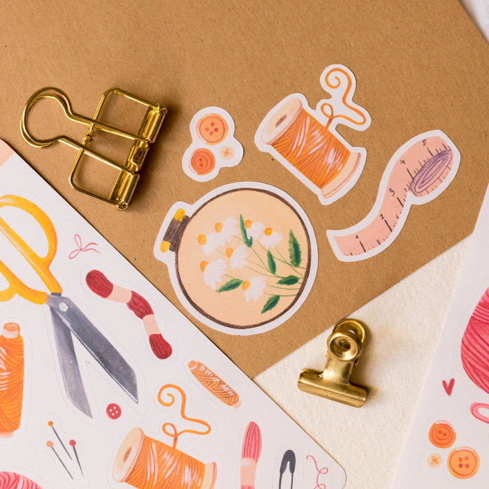 Sticker Sheet — Sewing