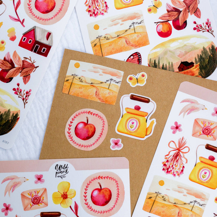 Sticker Sheet — Autumn Afternoon