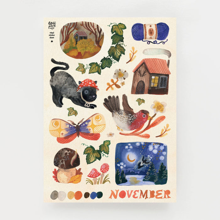 Washi Sticker Sheet — November
