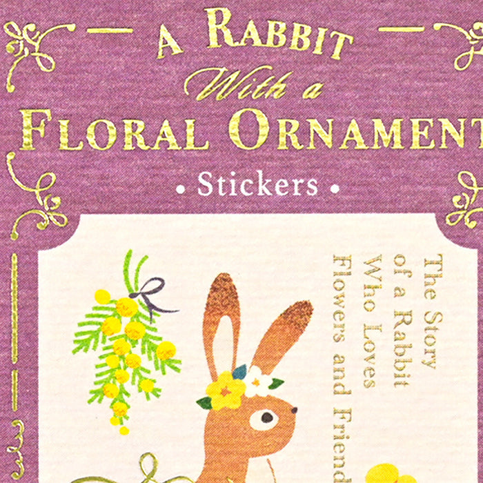 Flake Stickers - Rabbit & Flowers
