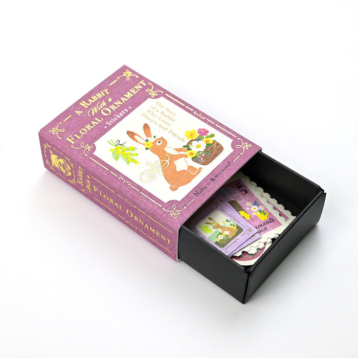 Flake Stickers - Rabbit & Flowers