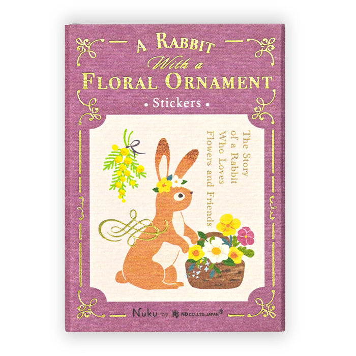 Flake Stickers - Rabbit & Flowers
