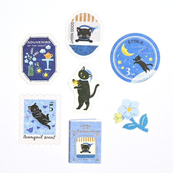 Flake Stickers - Late-Night Cat