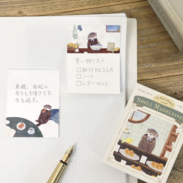 Sticky Note Set - Otter & Madeleines