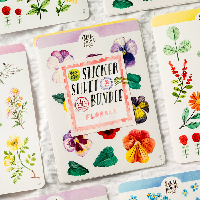 Sticker Sheet Bundle — Florals