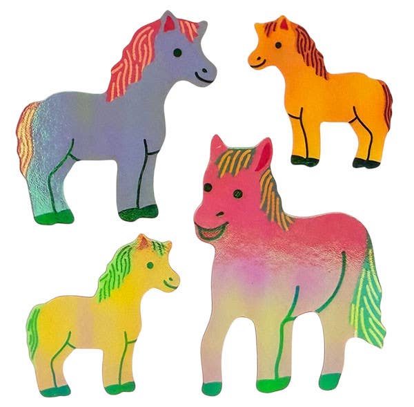 Pearl Stickers - Colourful Ponies