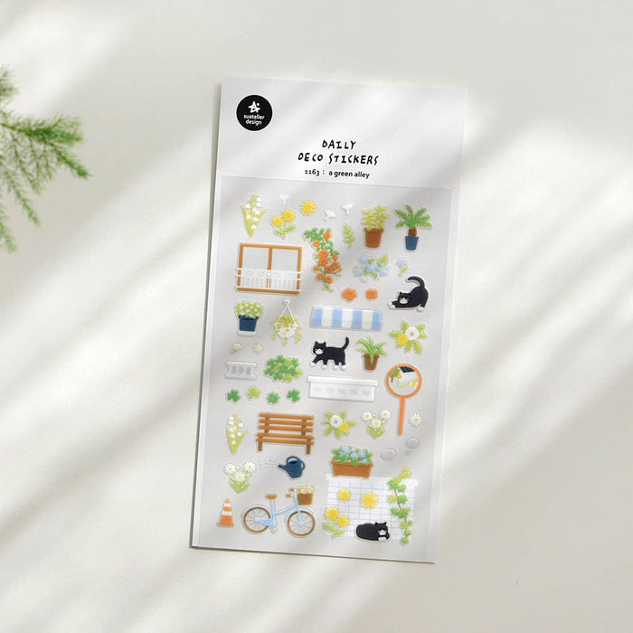 Daily Deco Stickers - A Green Alley
