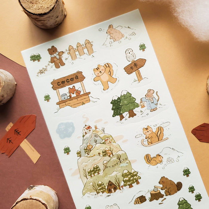 Woodland Winter Sticker Sheet