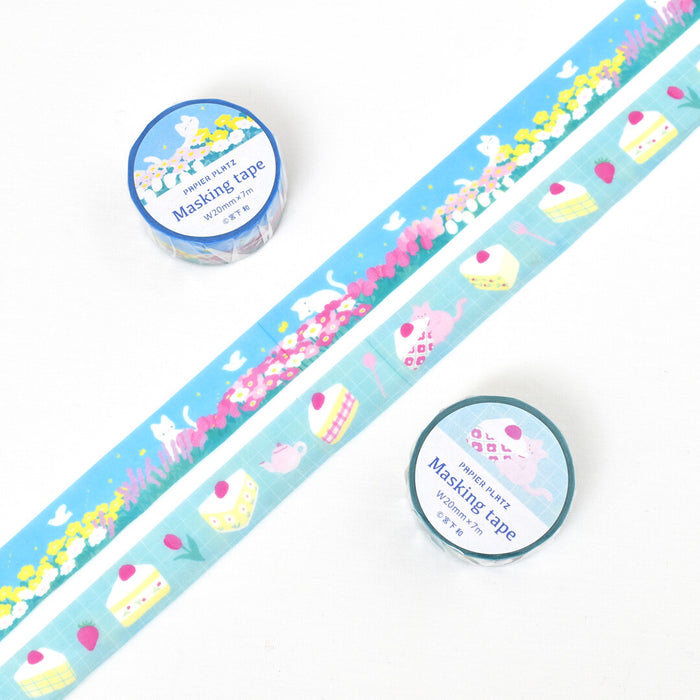 Kazu Miyashita x Papier Platz Washi Tape - 3pm Snack
