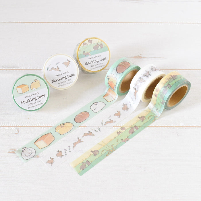Schinako Moriyama x Papier Platz Washi Tape - Wild Rabbit