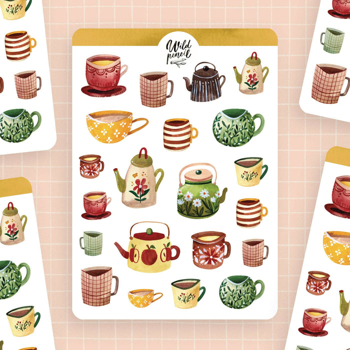 Sticker Sheet — Autumn Mugs