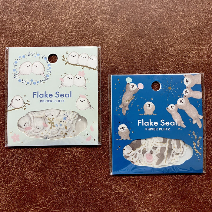 MILINA x Papier Platz Gold Foil Flake Stickers - Otter