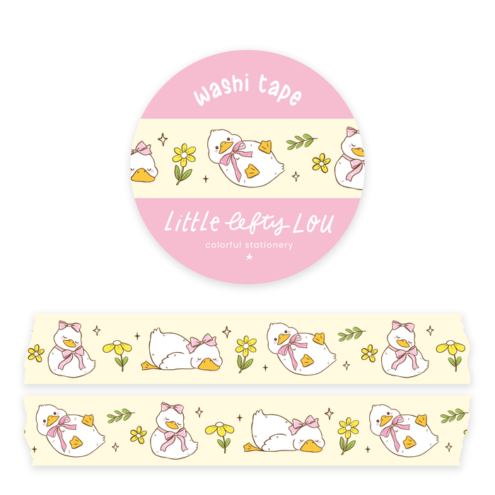 Duckies With Bows Washi Tape
