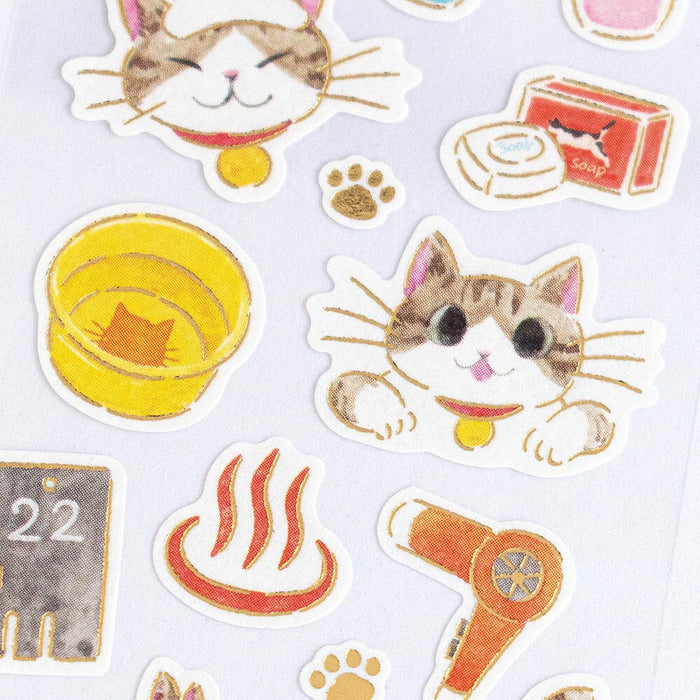 Japanese Paper Stickers - Nekorobi Yunosuke