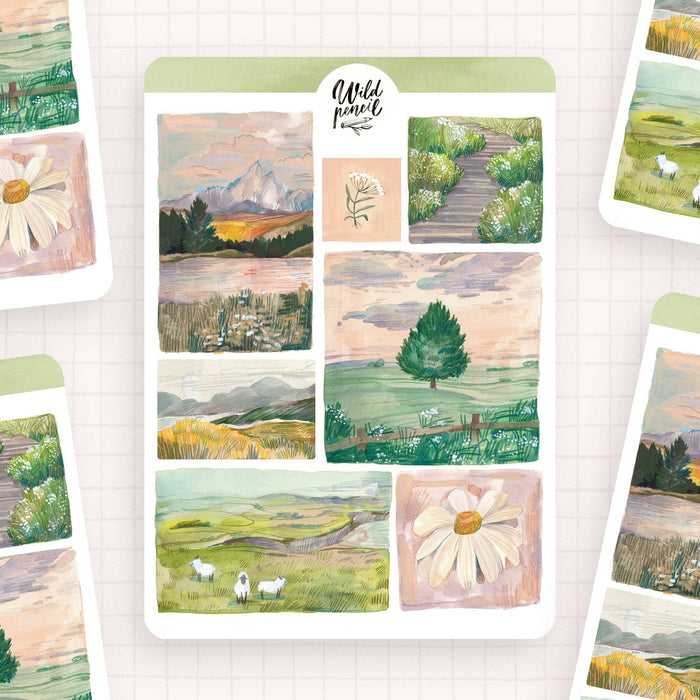 Sticker Sheet — Sunrise Landscapes