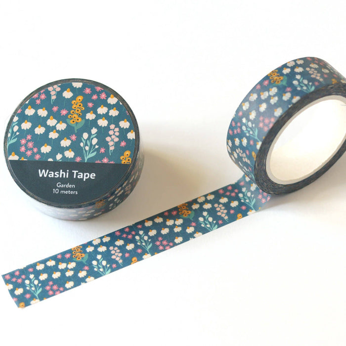 Dark Blue Garden Washi Tape