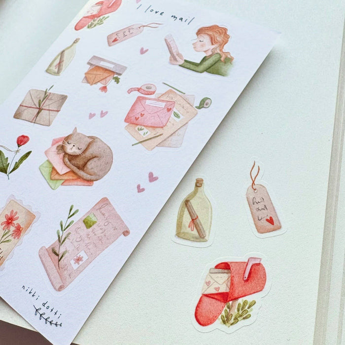 Sticker Sheet - I Love Mail
