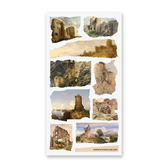 Castle Ruins Sticker Sheet