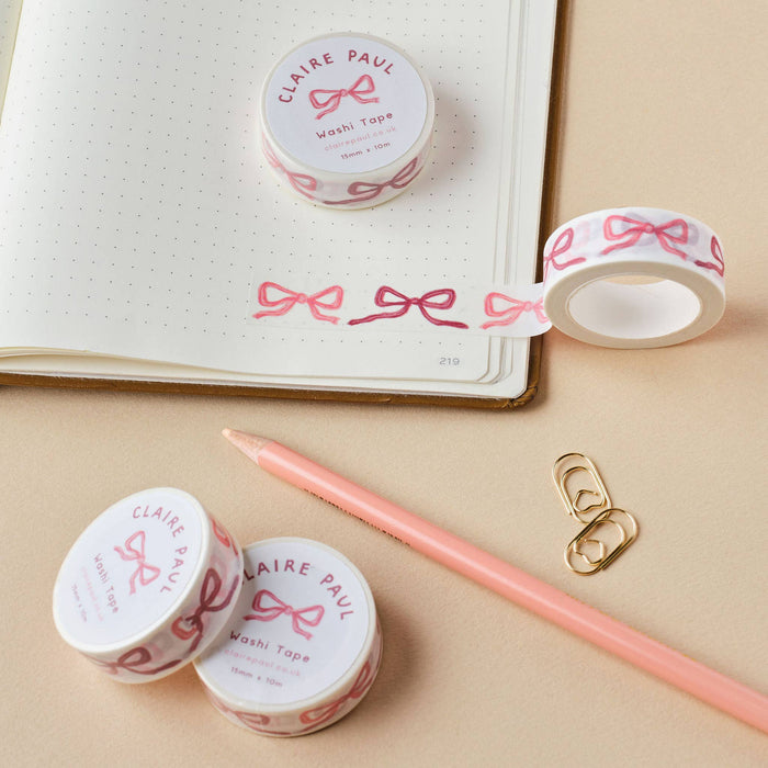 Pink Bows Washi Tape