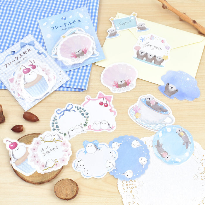 Milina x Papier Platz Flake Sticky Notes - Shimaenaga