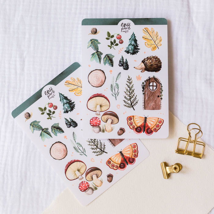 Sticker Sheet — Forest
