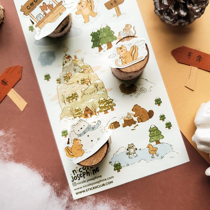 Woodland Winter Sticker Sheet