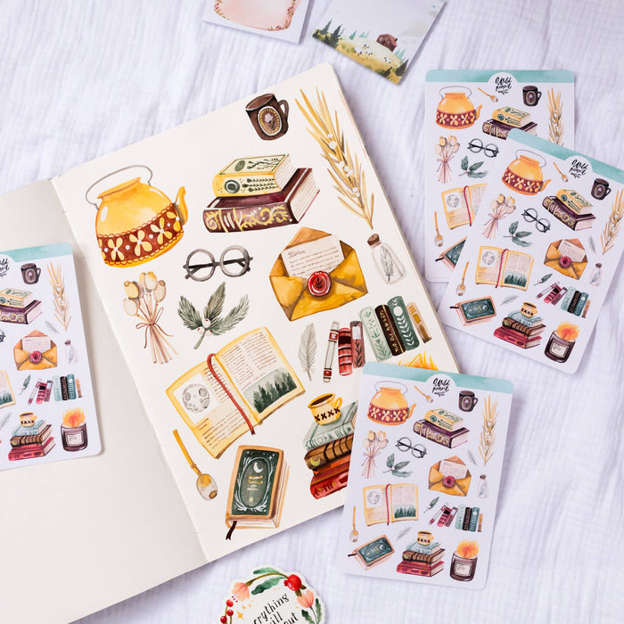 Sticker Sheet — Library