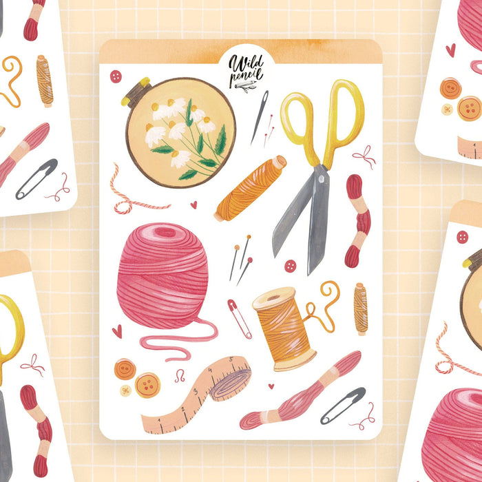 Sticker Sheet — Sewing