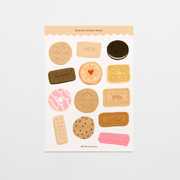 Biscuits Clear Sticker Sheet