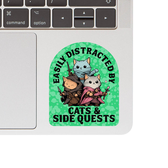 Cats & Side Quests Vinyl Sticker