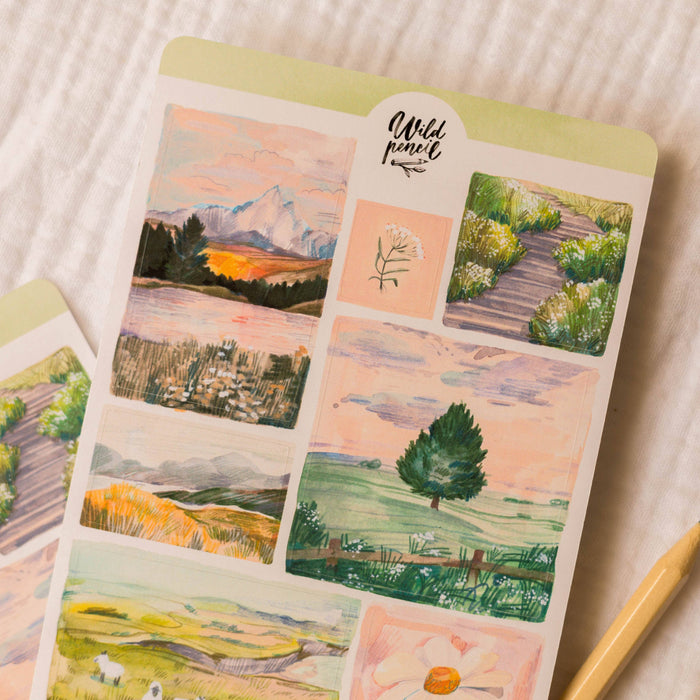 Sticker Sheet — Sunrise Landscapes