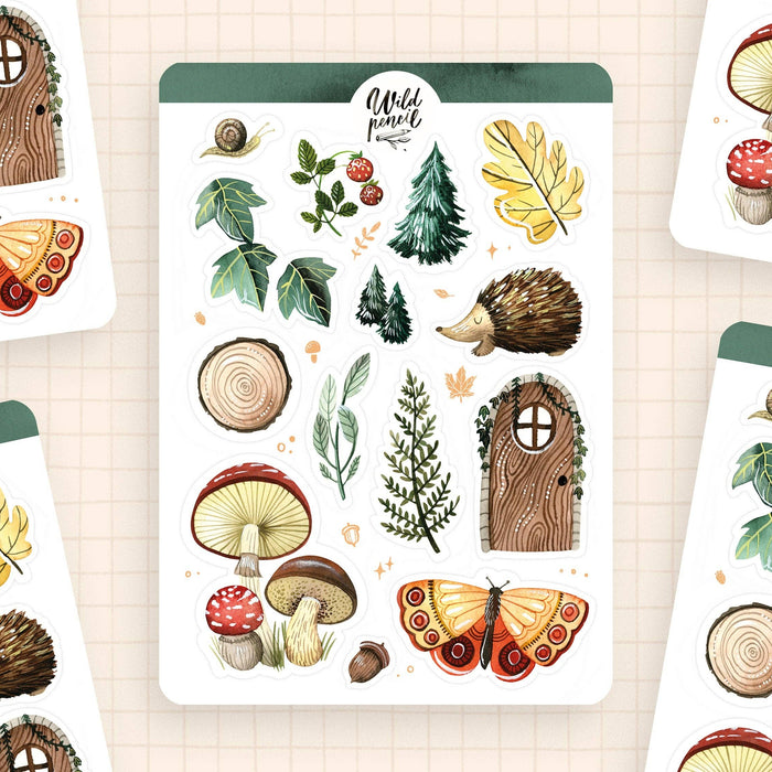 Sticker Sheet — Forest