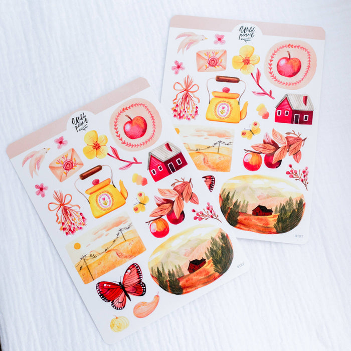 Sticker Sheet — Autumn Afternoon