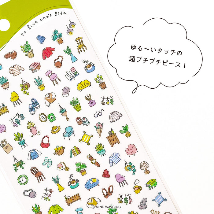 Mind Wave 'Poko Time' Series Clear Stickers - Interior