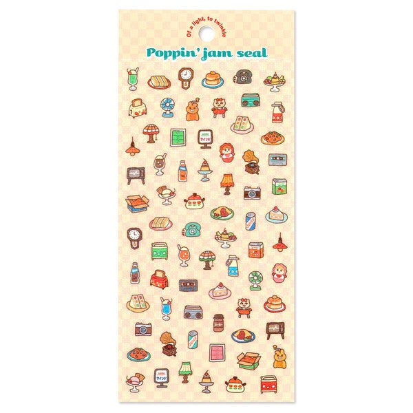 Mind Wave 'Poppin' Jam' Series Stickers - Retro