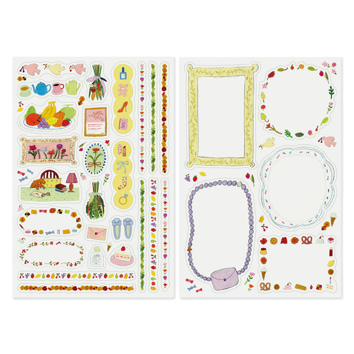Midori Yuru Log 2 Sheet Sticker Set - My Life