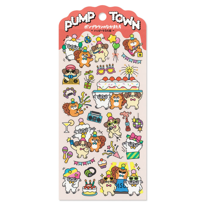 Mind Wave 'Pump Town' Series Stickers - Happy Trio