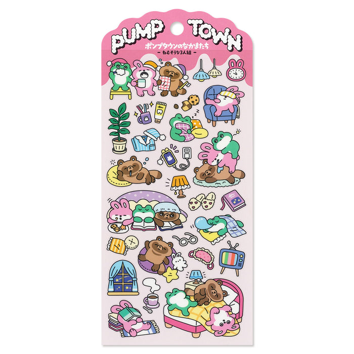 Mind Wave 'Pump Town' Series Stickers - Sleepy Trio