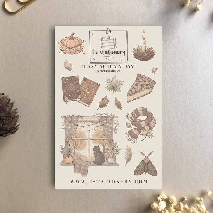 Lazy Autumn Day Sticker Sheet