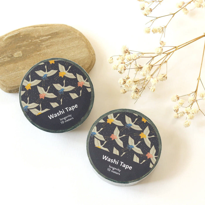 Elegant Crane Washi Tape