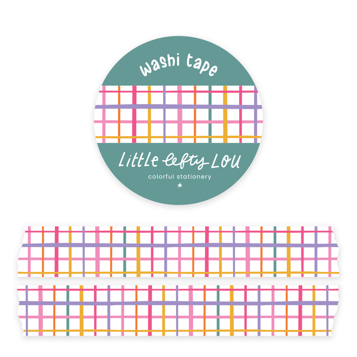 Colourful Grid Washi Tape