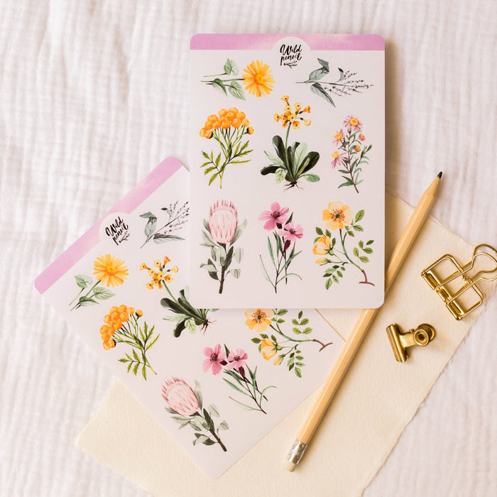 Sticker Sheet — Flowers II.