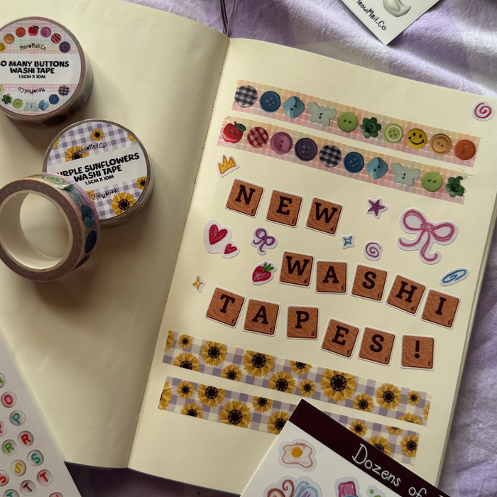 So Many Buttons Washi Tape