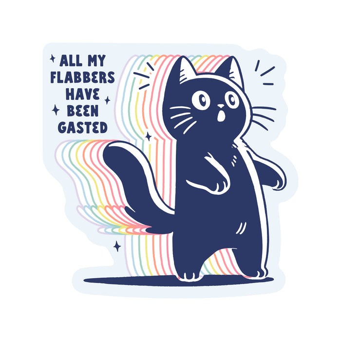 All My Flabbers Vinyl Sticker
