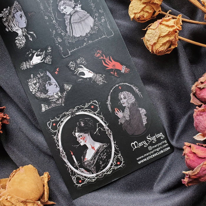 Haunting Portraits Sticker Sheet